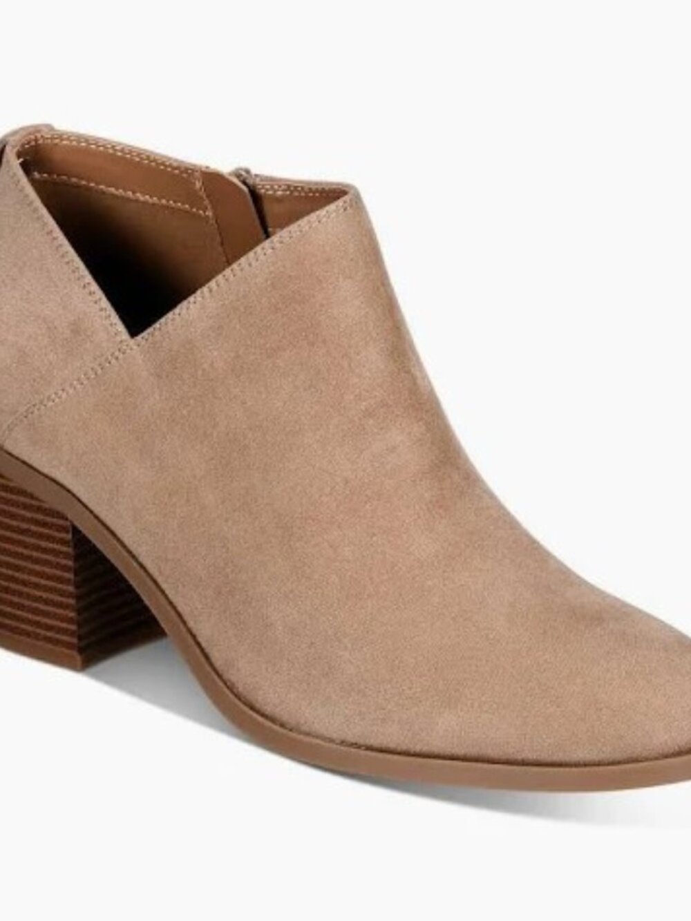 Style & CoTaupe Felaa Faux Suede Ankle Boots